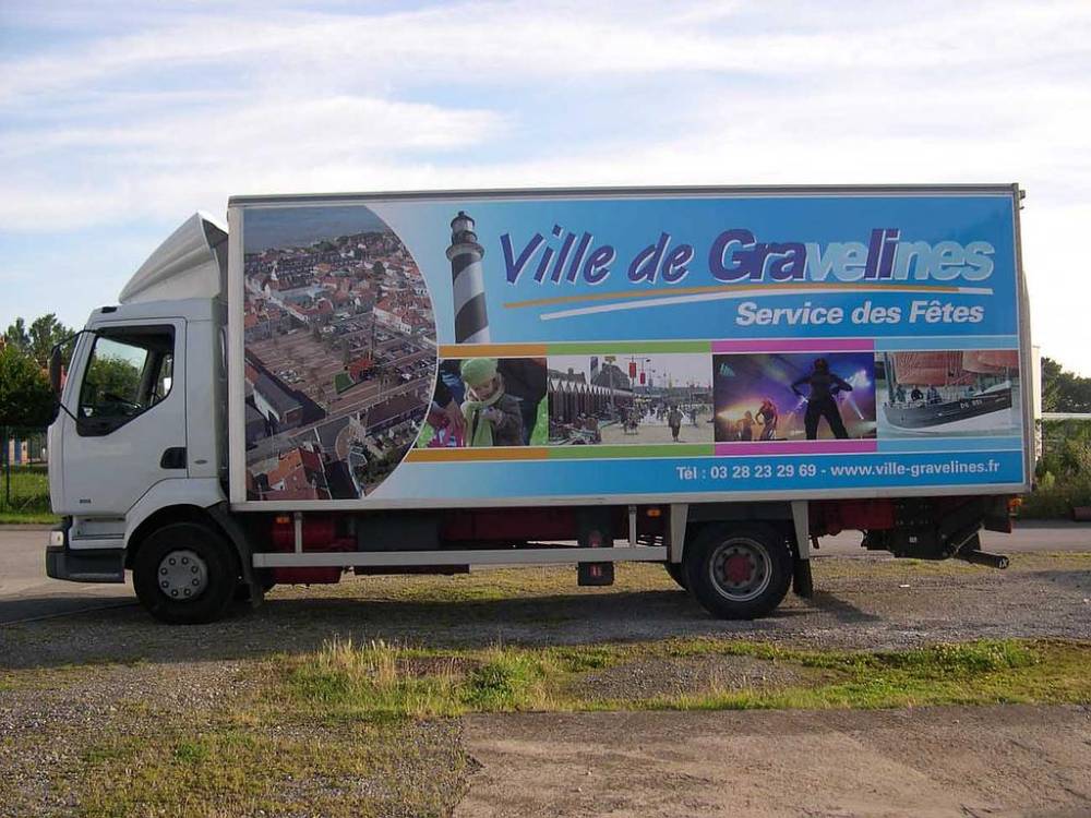 publicite camion gravelines