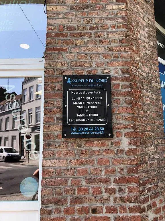 Plaque Altuglas assureur